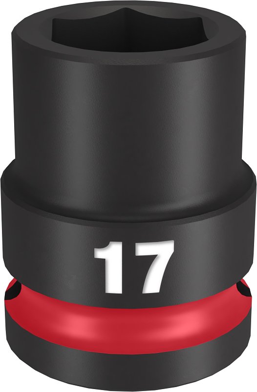 SOCKET 6 POINT STD 1/2INX17MM 