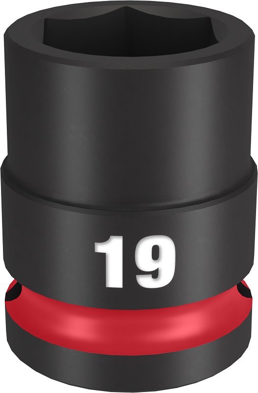 SOCKET 6 POINT STD 1/2INX19MM 