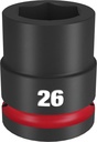 SOCKET 6 POINT STD 3/4INX26MM 