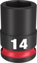 SOCKET 6 POINT STD 3/8INX14MM 