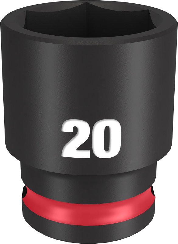 SOCKET 6 POINT STD 3/8INX20MM 