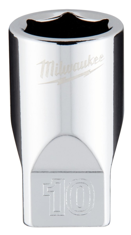 SOCKET 6-POINT CHRM 1/4INX10MM