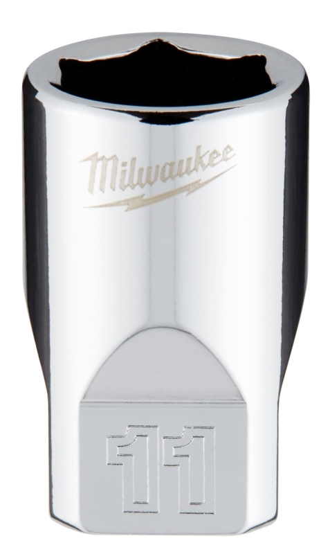 SOCKET 6-POINT CHRM 1/4INX11MM