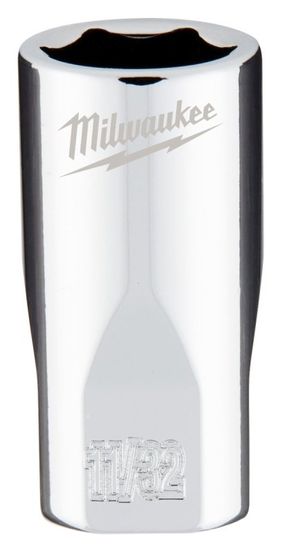 SOCKET 6-PT CHROME 1/4X11/32IN