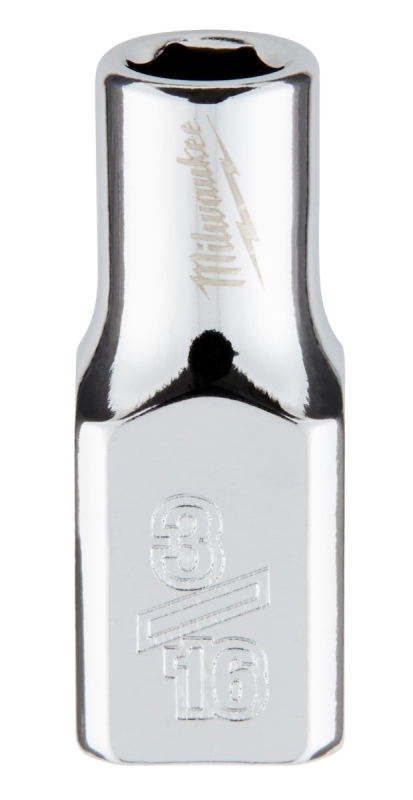 SOCKET 6-PT CHROME 1/4X3/16IN 