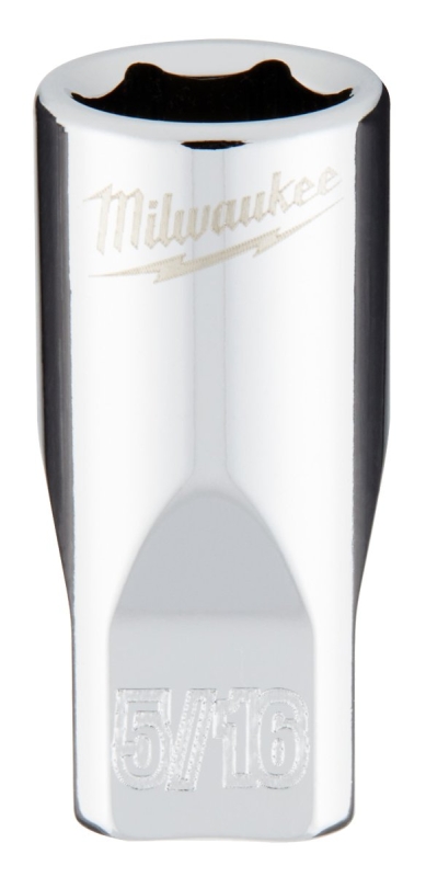 SOCKET 6-PT CHROME 1/4X5/16IN 