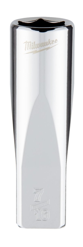 SOCKET DEEP 6-POINT 1/4X7/16IN