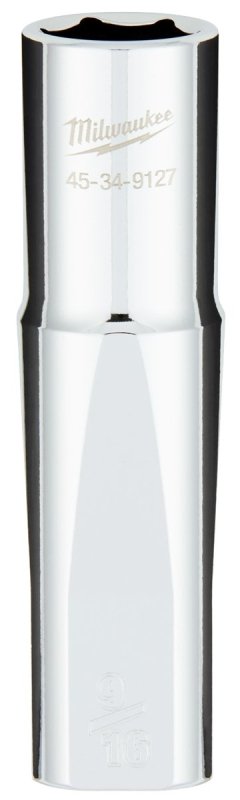 SOCKET DEEP CHROME 1/2X9/16IN 
