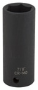 SOCKET DEEP IMPACT 1/2DR 7/8IN