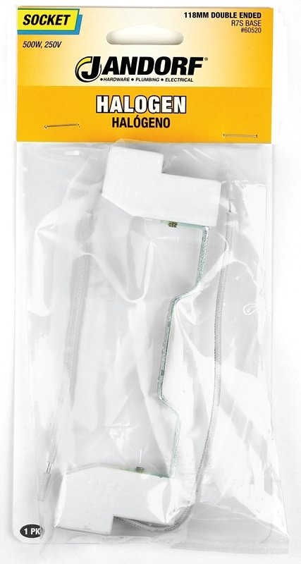 SOCKET HALOGEN DBLE END 118MM 