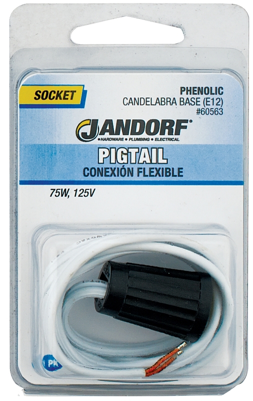 SOCKET PIGTAIL CANDELABRA BASE