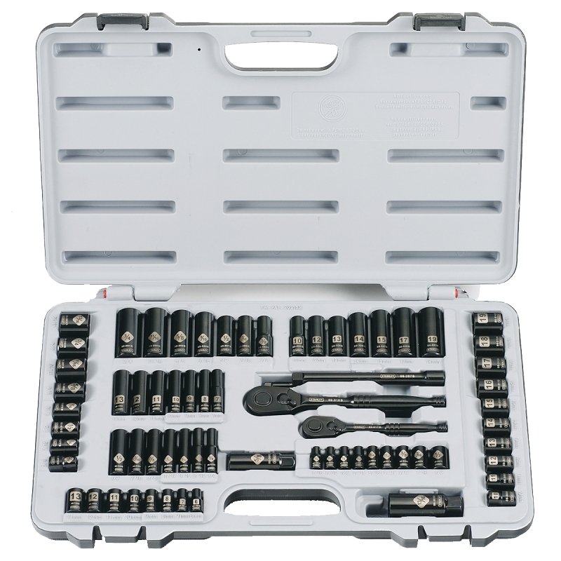 SOCKET SET 69PC BLACK CHROME  