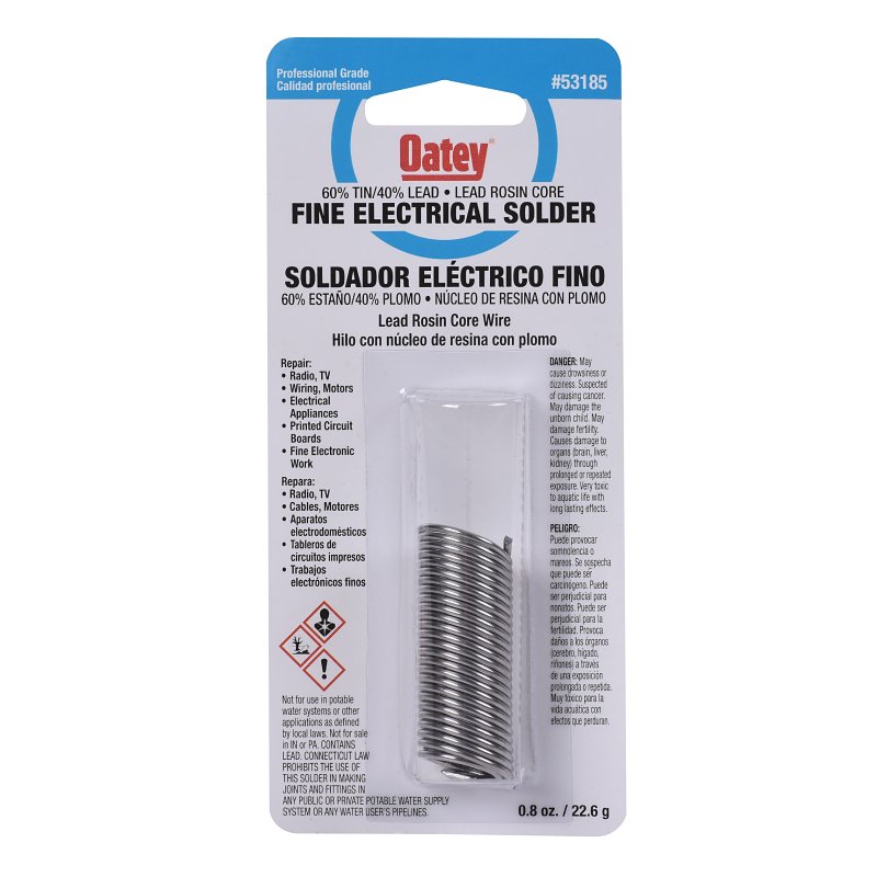 SOLDER ROSIN CORE 60/40 .8OZ  