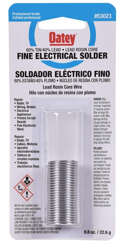 SOLDER ROSIN CORE 60/40 1OZ   