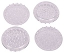 SPIKED CUPS RND 1-5/8IN CLEAR 