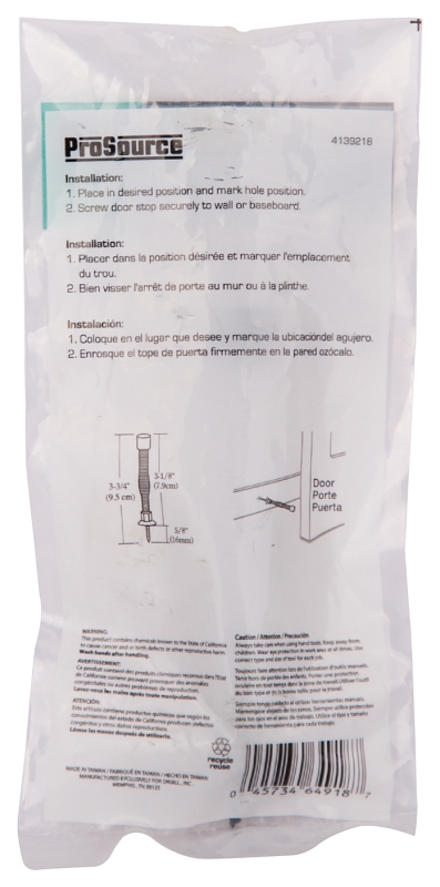 SPRING DOOR STOP ANT BRS      