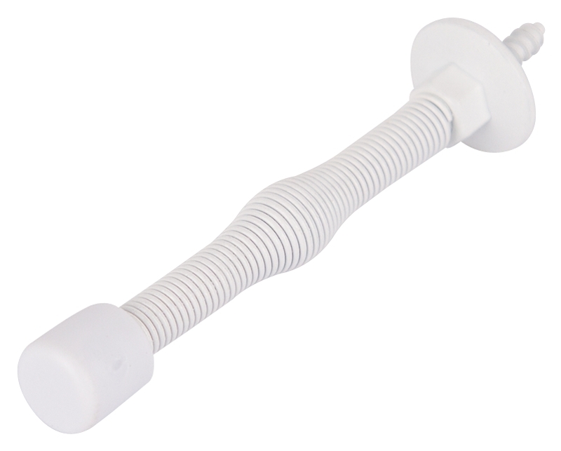 SPRING DOOR STOP WHITE        