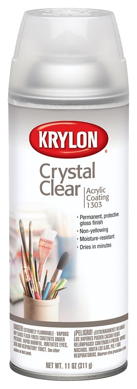 SPRY PNT ACRYLC CRSTL-CLR 11OZ