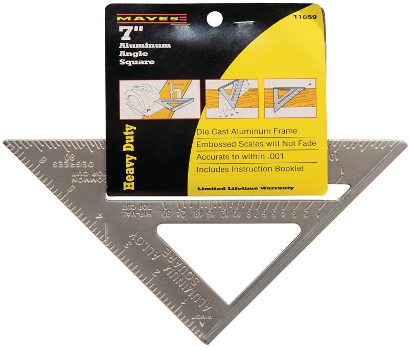 SQUARE RAFTER 7IN MAYES ALUM  