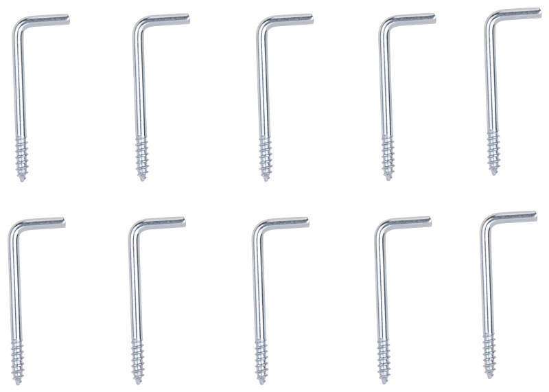 SQUARE SCREW HOOK 1-3/8IN ZP  