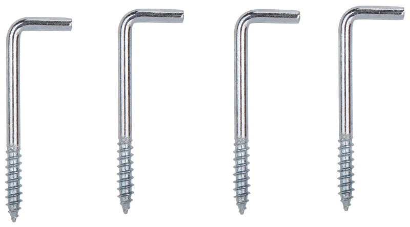 SQUARE SCREW HOOK 2-1/4IN ZP  