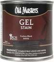 STAIN GEL CARBON BLACK 1/2PT  