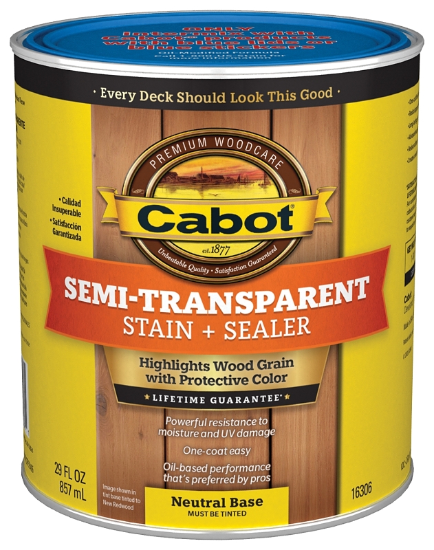 STAIN SEMITRAN OIL VOC NEUT QT