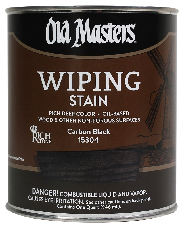 STAIN WIPING CARBON BLACK 1QT 