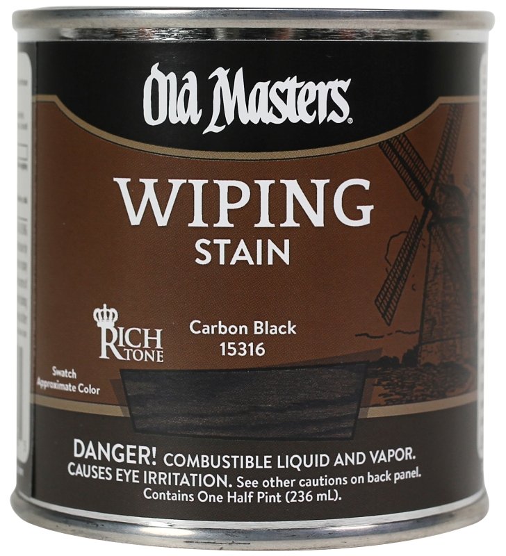 STAIN WIPING CARBON BLK 1/2PT 