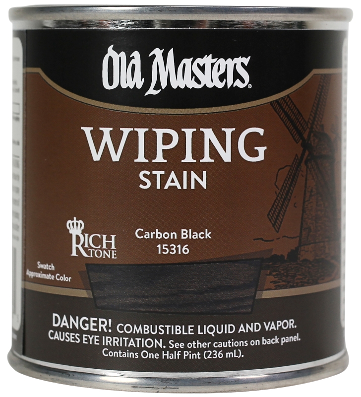 STAIN WIPING CARBON BLK 1/2PT 