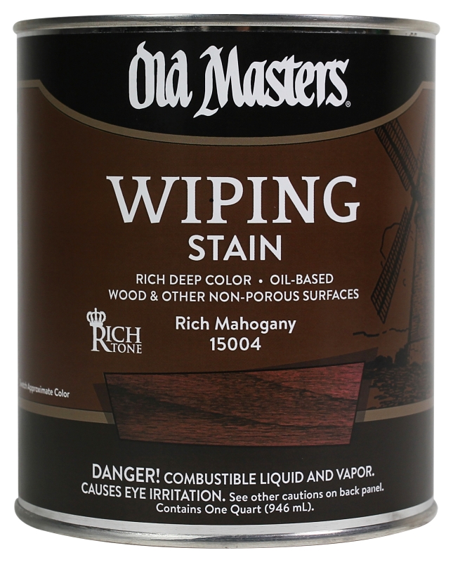 STAIN WIPING RICH MAHOGANY QT 