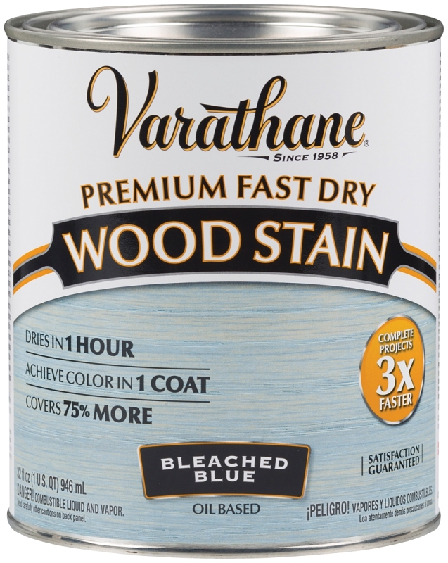 STAIN WOOD INT BLEACH BLUE QT 