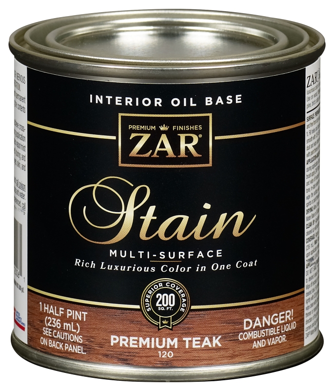 STAIN WOOD OIL PREM TEAK 1/2PT
