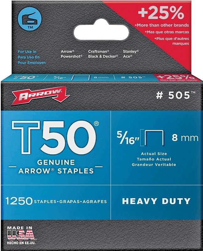 [4122685] STAPLE T50 1250PK 5/16IN      