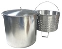 STOCKPOT SS W/STM/BL BSKT 82QT