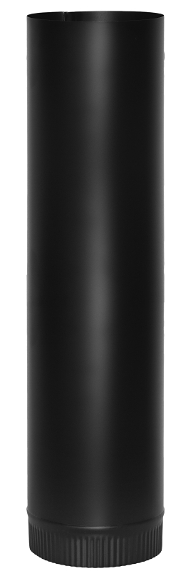 STOVE PIPE 24GA 5X24IN BLACK  