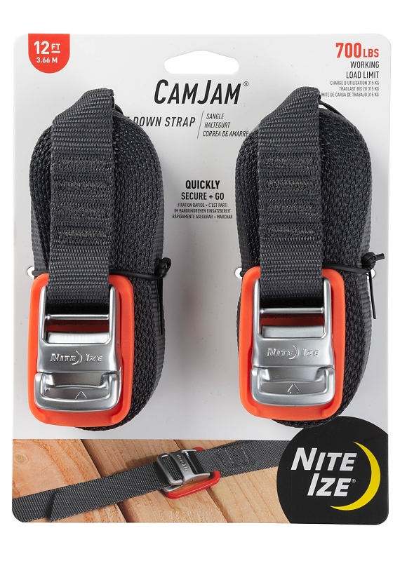 STRAP TIE DOWN CAMJAM 12FT 2PK