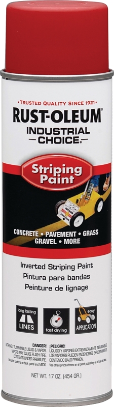 STRIPING SPRAY INVRT RED 18OZ 
