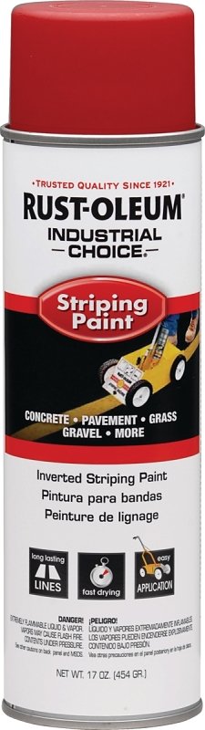STRIPING SPRAY INVRT RED 18OZ 
