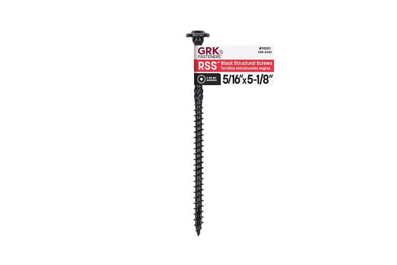 STRUCT SCREW BLK 5/16X5-1/8IN 