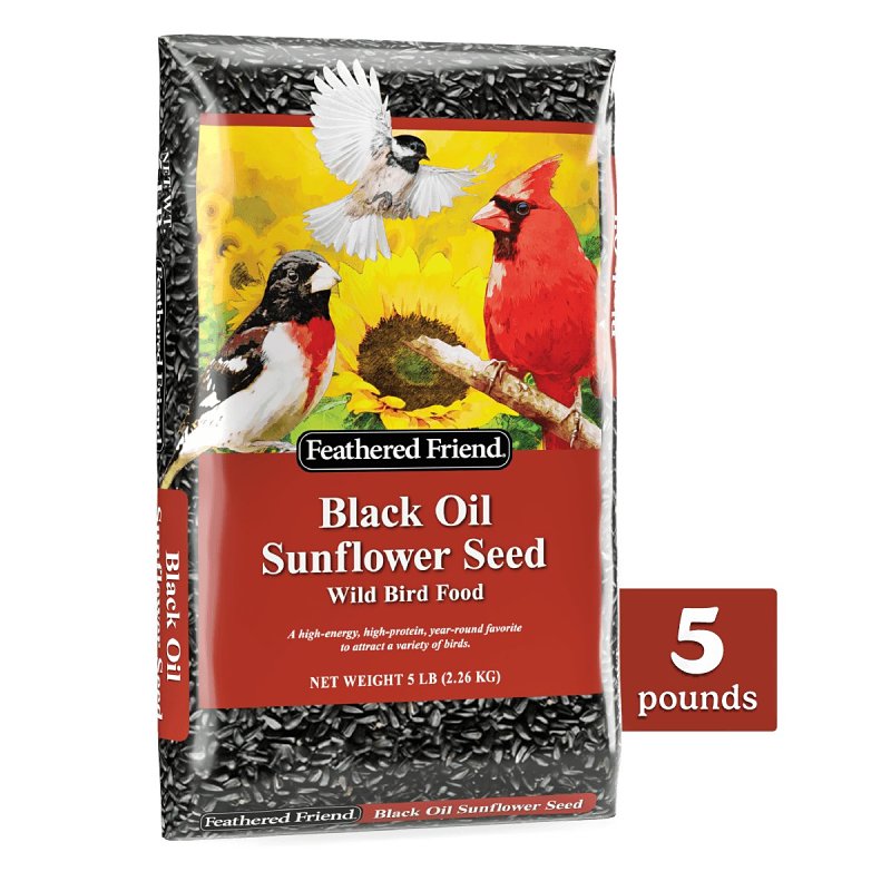 SUNFLOWER BLACK OIL FEATHD 5LB