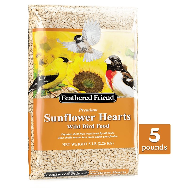 SUNFLOWER HEARTS FEATHRD 8/5LB