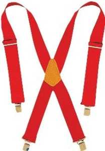 SUSPENDER WEB HEAVY DUTY RED  
