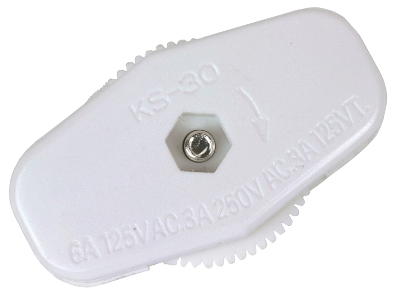 SWITCH LAMP CORD FEED THRU BRN