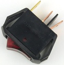 SWITCH ROCKER RED 12V ON/OFF  