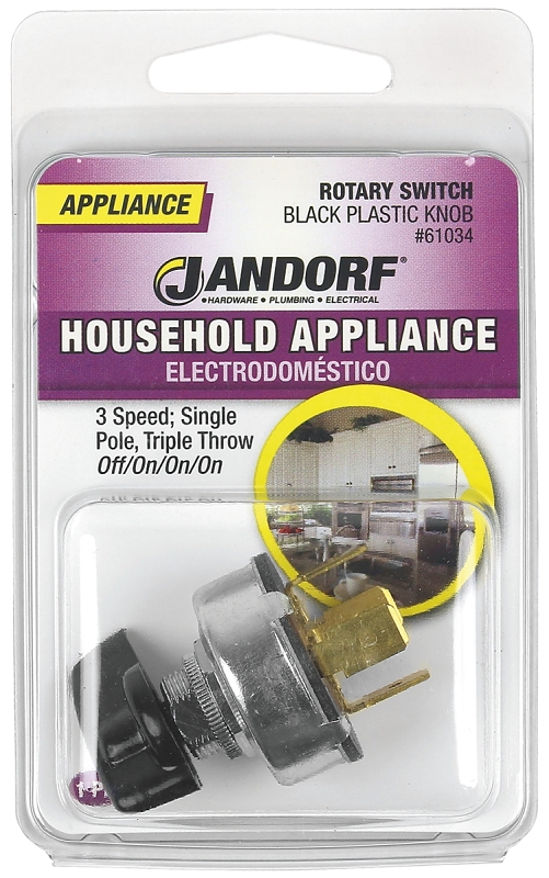 SWITCH RTRY KNB OFF/ON/ON/ON  