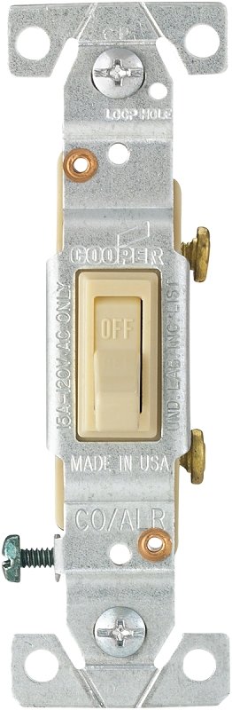 SWITCH TOG CU/AL IVRY 15A/125V