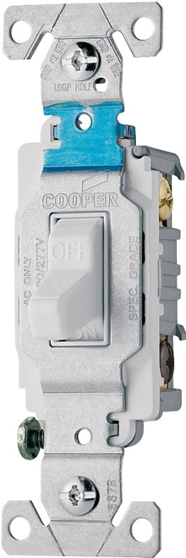 SWITCH TOGGLE 3WAY WHITE 15A  