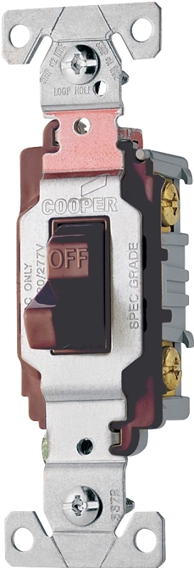 SWITCH TOGGLE QUIET 1P 20A BLK