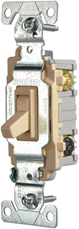 SWITCH TOGGLE QUIET 3WY 15A IV